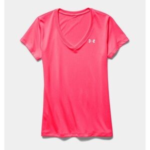 Under Armour Women’s V-Neck Performance Tee - Pink
